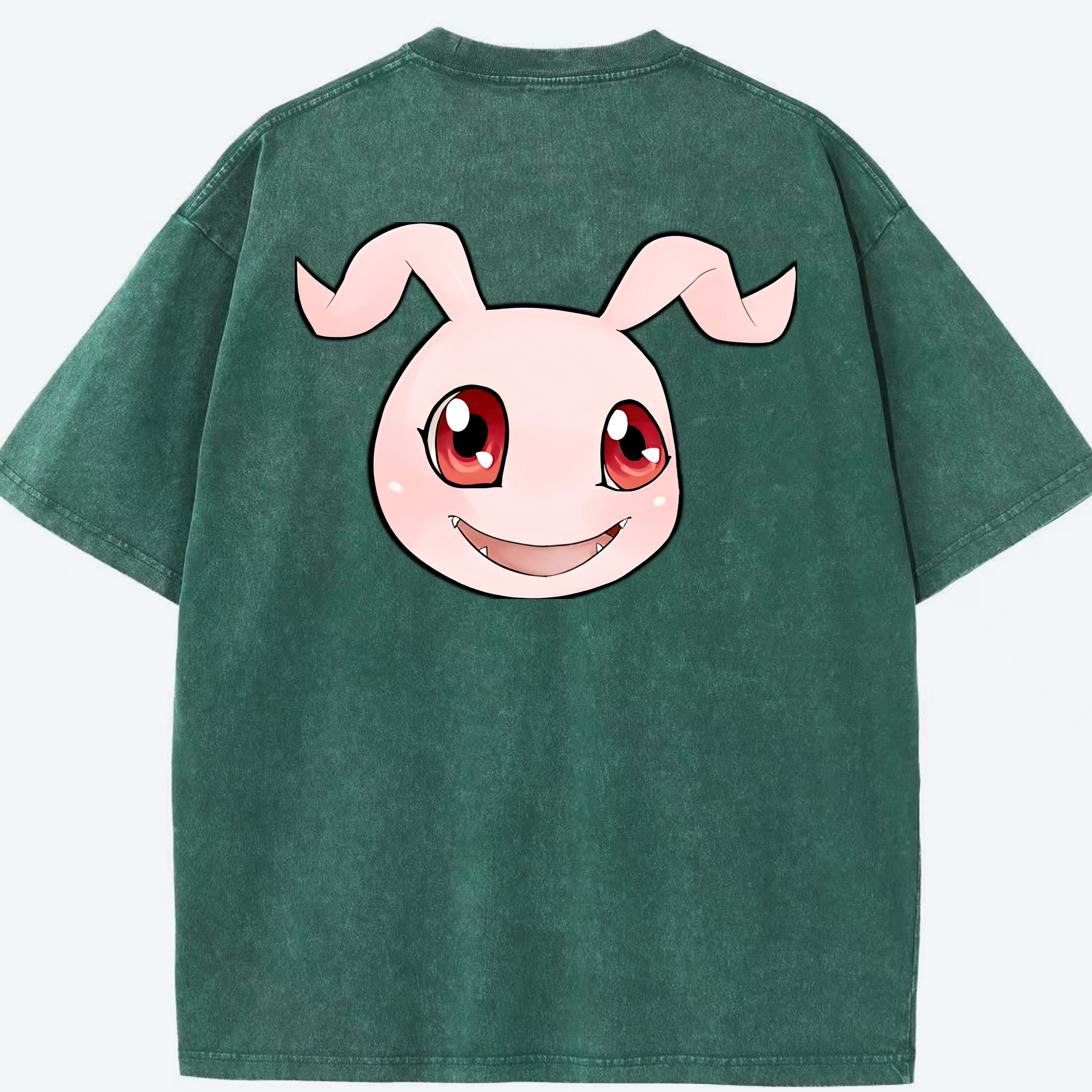 （画像用） Digimon デジタルモンスター/デジモン 綿100% ヴィンテージ風 半袖Tシャツ（背面プリント）